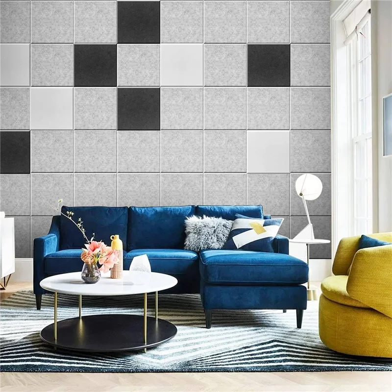 

10Pack Sound Proof Panels For Walls,Self-Adhesive Acoustic Panels 12X12x0.4In For Recording Studio,Office,Home-Hot Sale