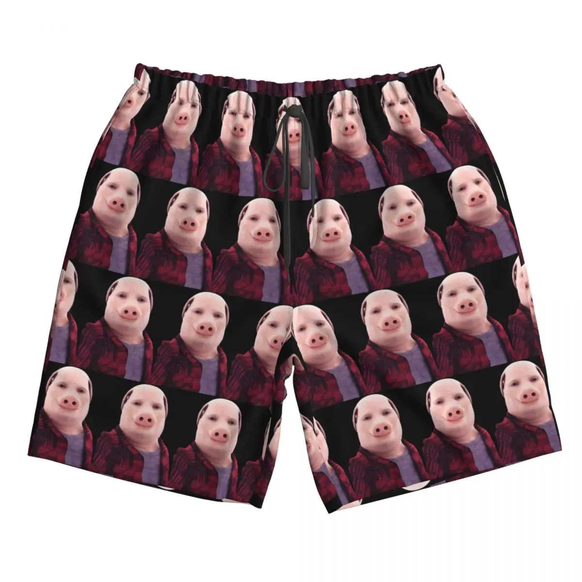 John Pork Is Calling Trunks Beach Board Shorts Casual Quick Dry Swim Summer Men Pants