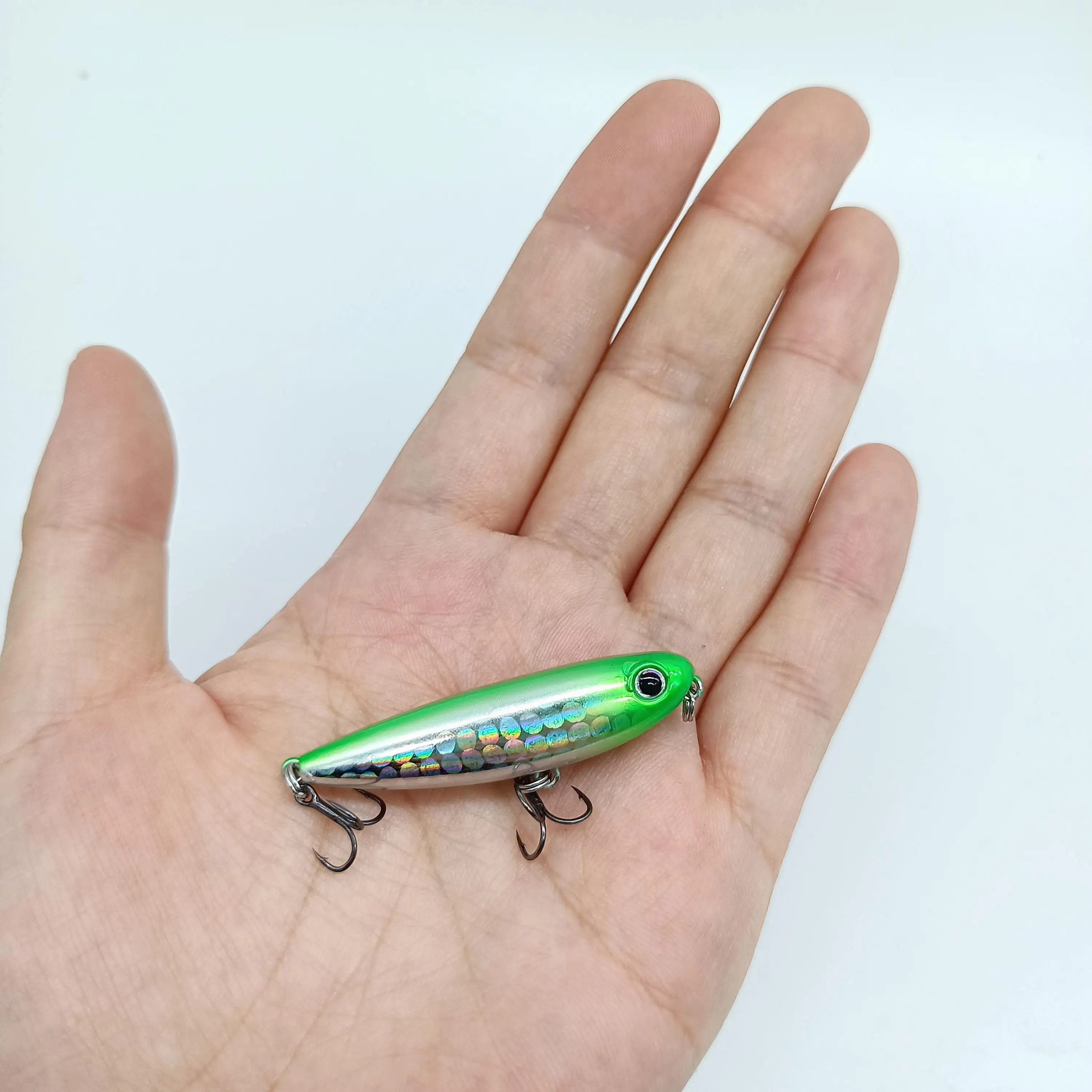 DUODUOYU 1PCS Neue Mini Topwater Bleistift Angeln Locken 2,8g/45mm Kleine Spaziergang Hund Künstliche Salzwasser harten Köder Bass Fishing Tackle