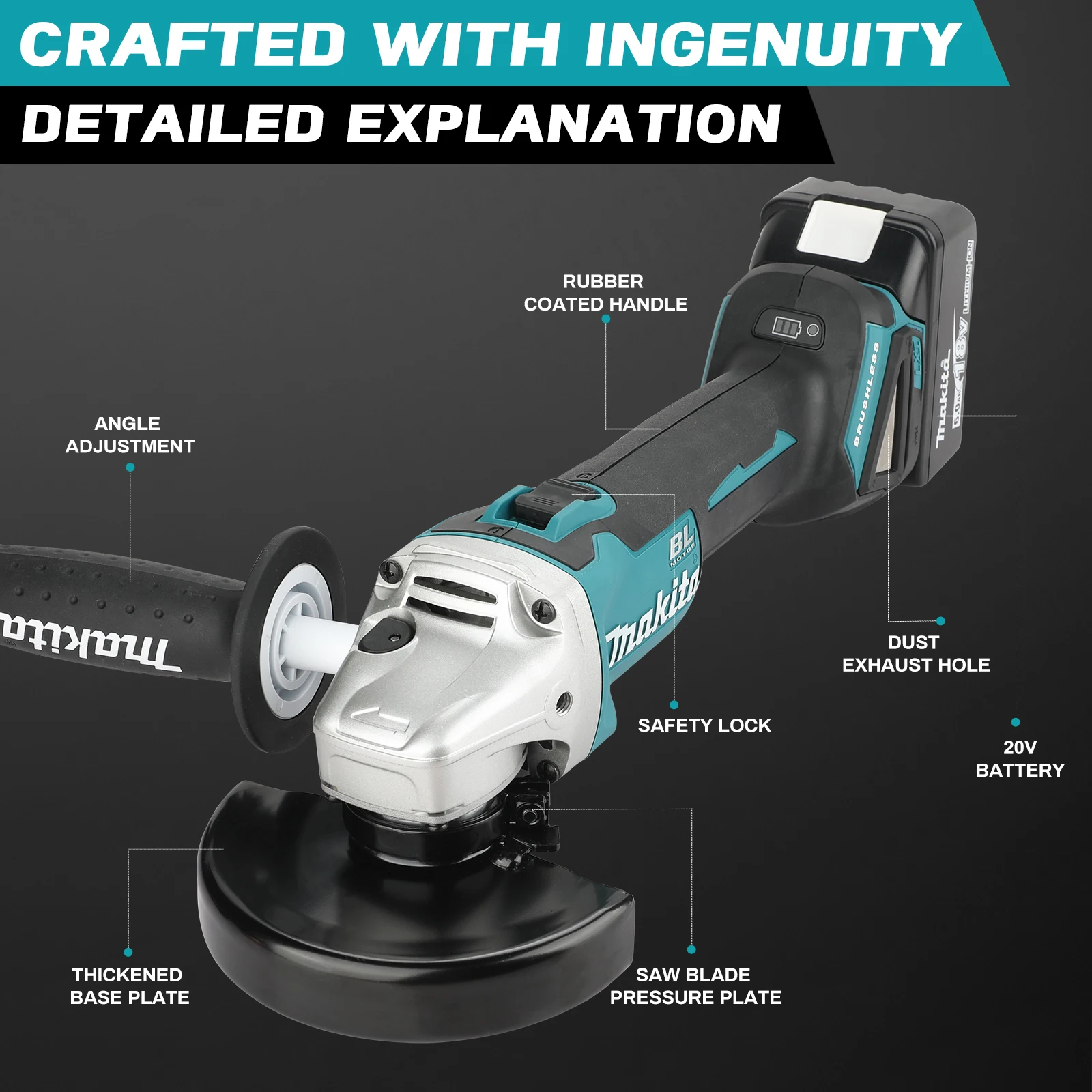 Makita Dga 504 18V … - image
