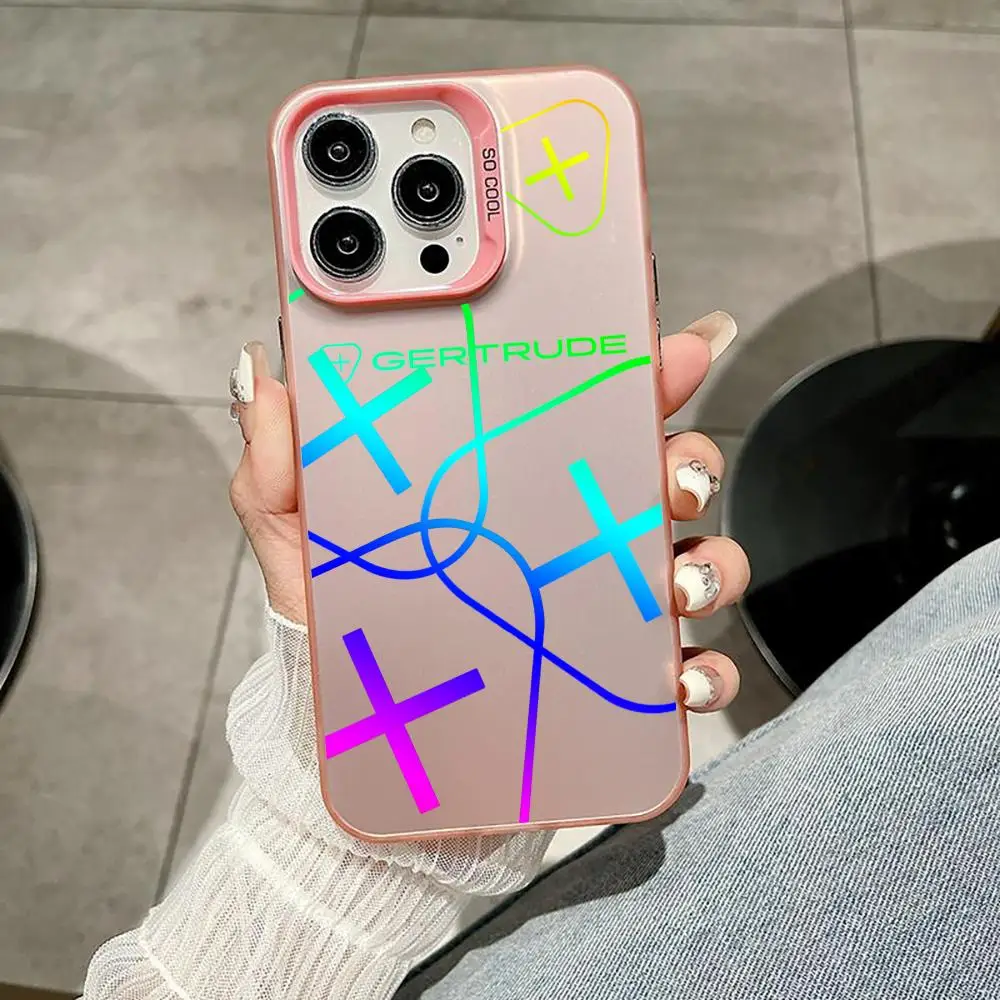 حافظة هاتف G-Gertrudes لهاتف آيفون 11 12 13 14 15 16 17Pro Max Air Plus حافظات فضية ملونة فاخرة وخفيفة الوزن #3