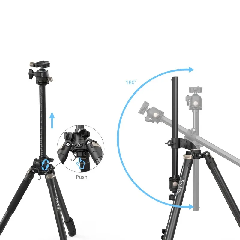 SmallRig Vertical Shooting Tripod 10kg Load Arca Plate Alloy Camera Stand Foot Spike Extension Hole Photography CT200 4288