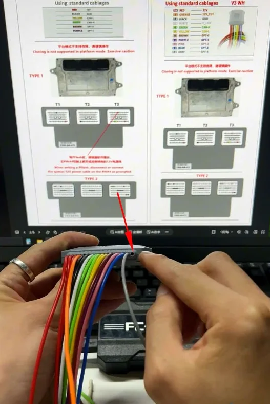 Neuer CGDI CG DB15 Kabelbaum-Adapter 16-PIN-Jumperkabel mit neuer 12V-Steuerung und GPT-4 für ECU-Lesen und -Schreiben für FC200 – Detail 5