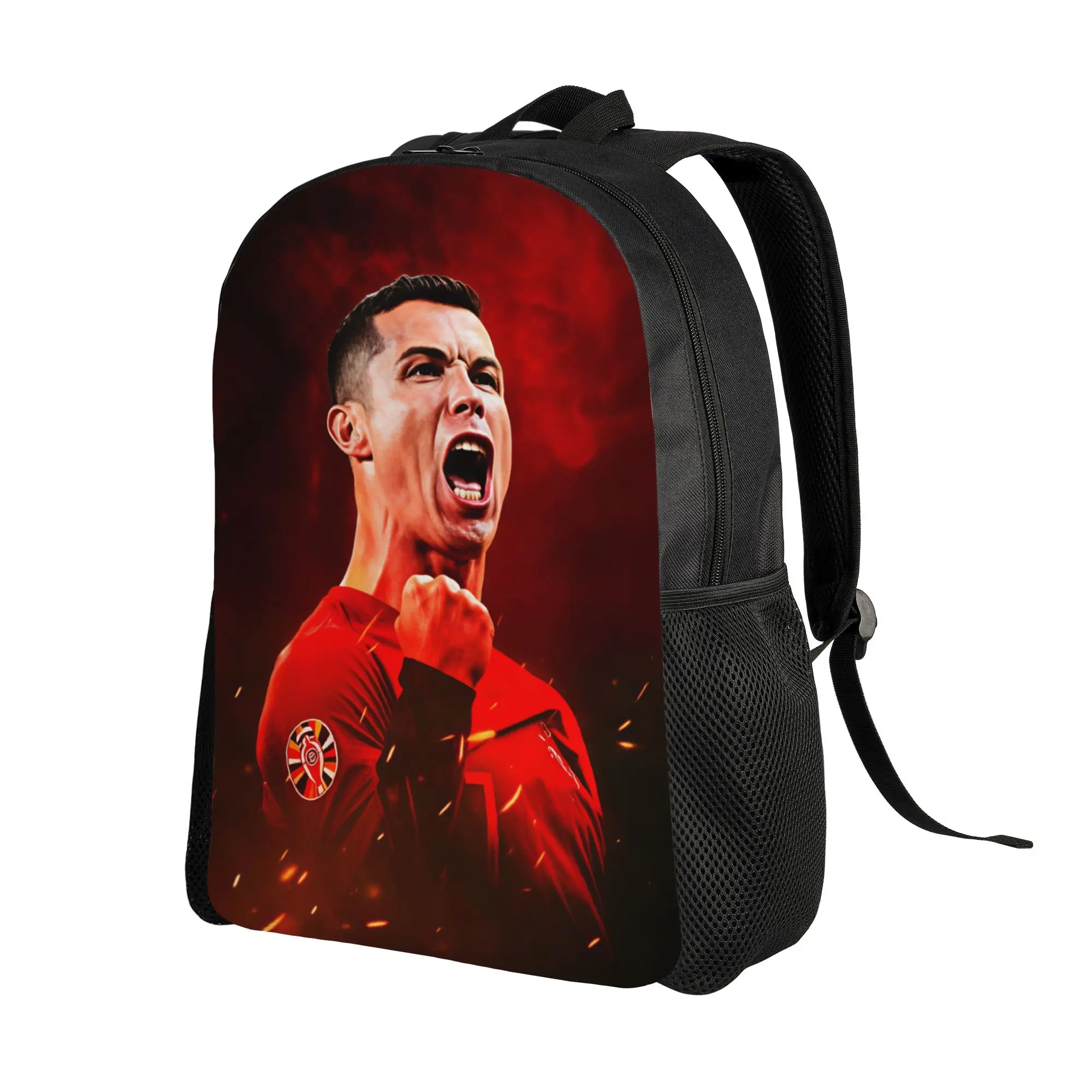 Dynamic Soccer Player Backpack R-Ronaldos 2026 Camping Backpacks Boy Girl Designer Soft School Bags Casual Rucksack