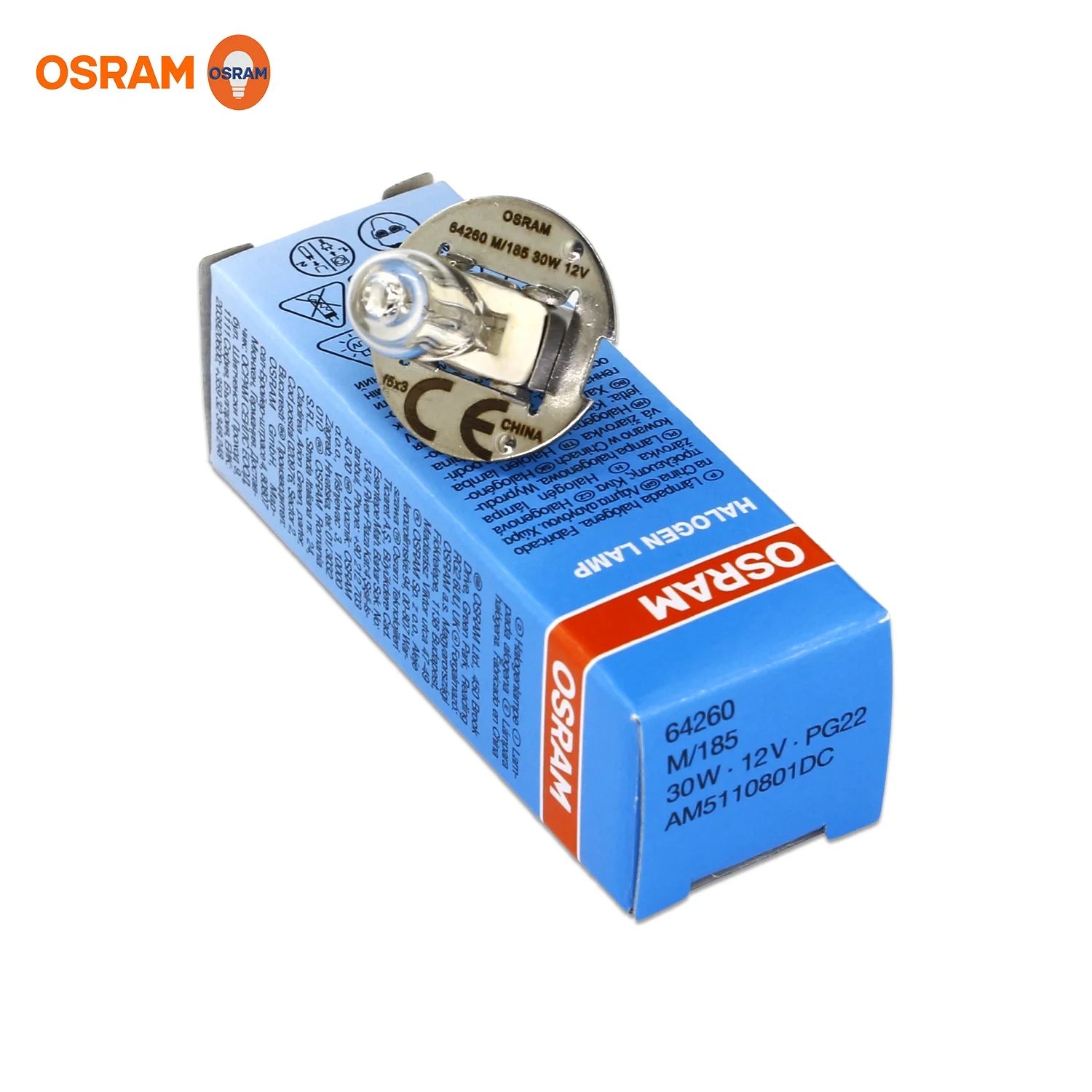 （3PCS）OSRAM 64260 / 12V30W Halogen lamp beads operating shadowless lamp bubble microscope beads