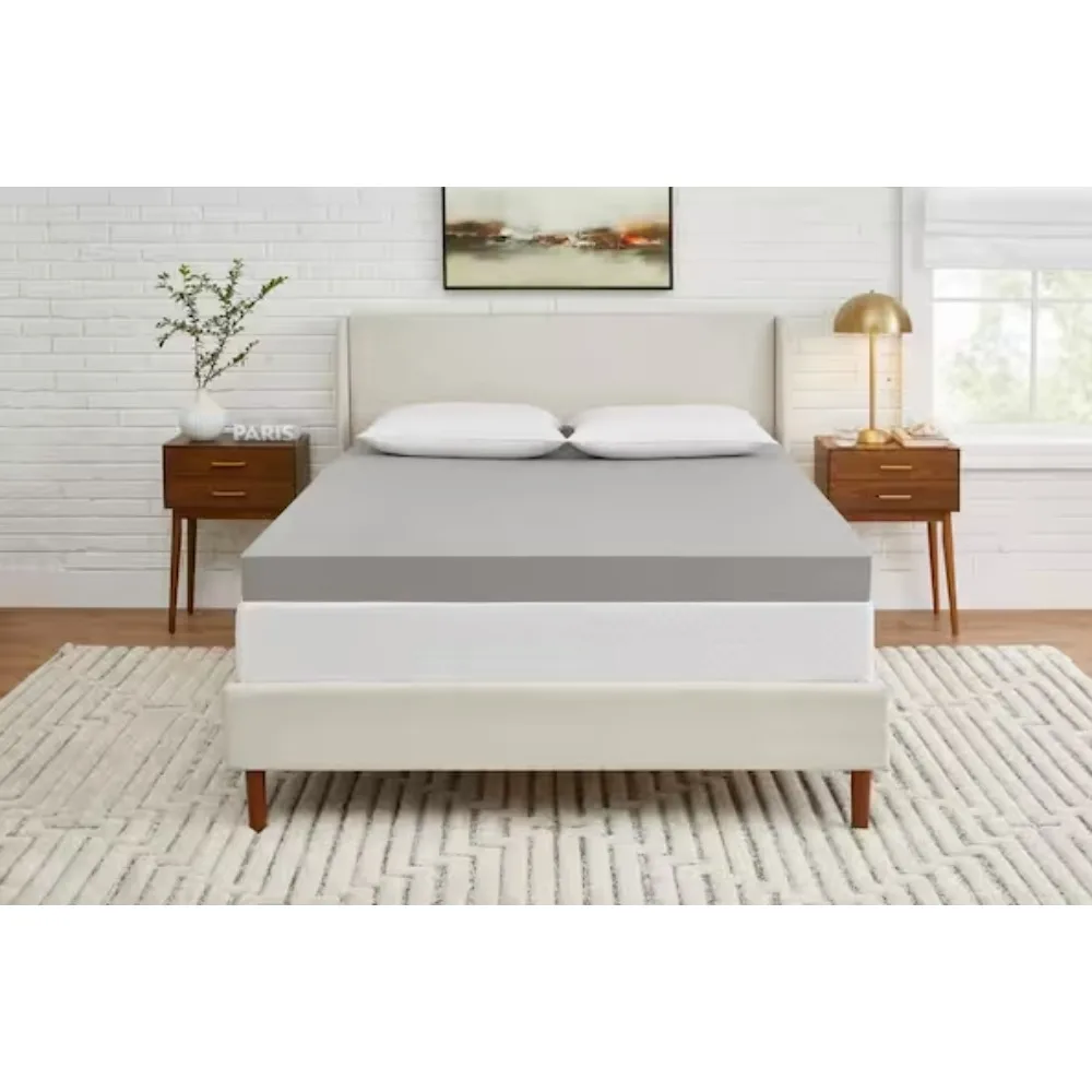 

4 in. Charcoal Infused Cooling Memory Foam Mattress Topper; The ventilated construction offers maximum airflow and breathability