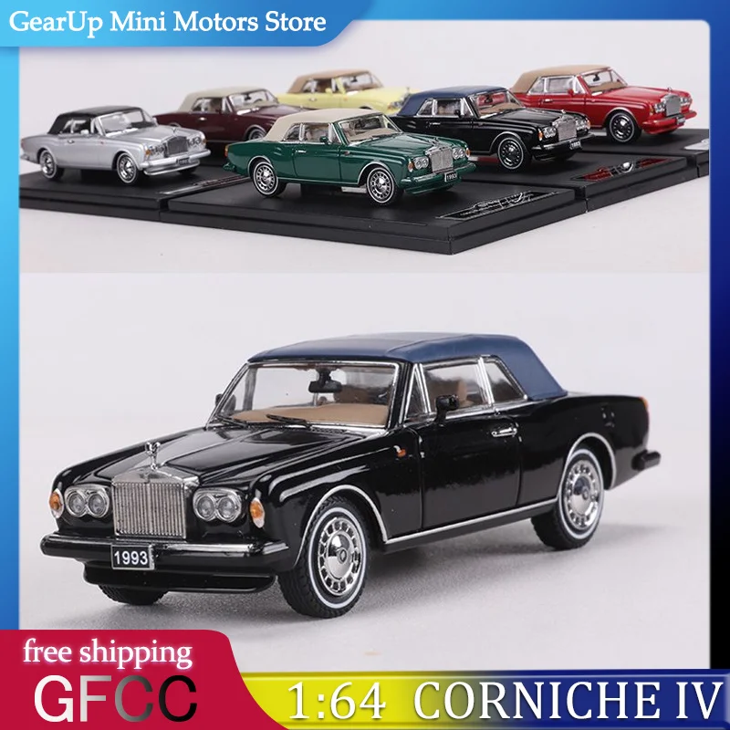

GFCC 1:64 Rolls-Royce Corniche IV 1993 Drophead Coupe Soft-Top Vintage Alloy Diecast Classic Luxury Convertible Model Collectors
