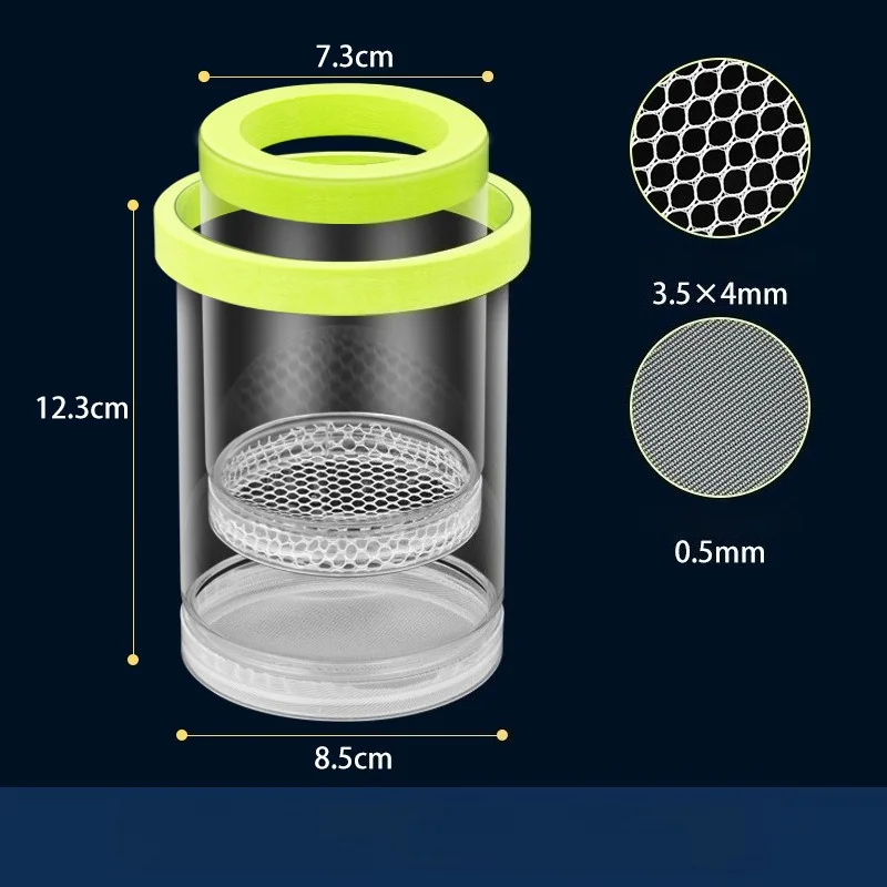 Transparent Floating Aquarium Hatch Box, Multifunctional Fish Breeding Separator for Guppy Zebra Betta Fry Isolation Supplies view 6