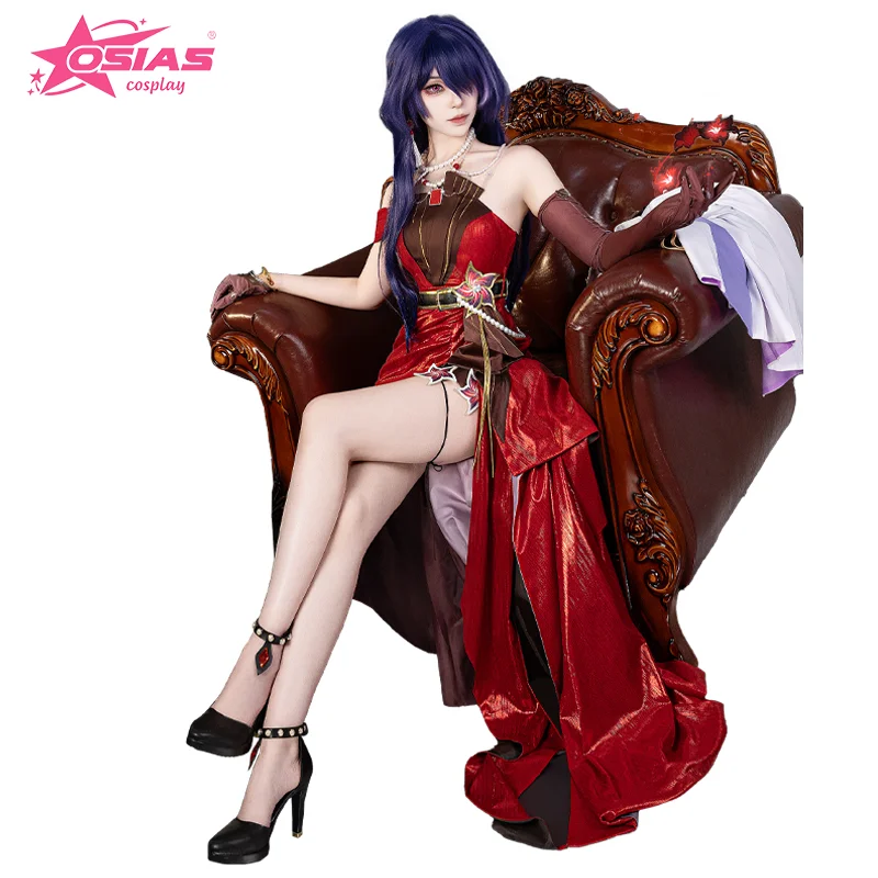 

OSIAS Acheron Cosplay Costume Set Acheron wig Acheron shoes recital Honkai: Star Rail