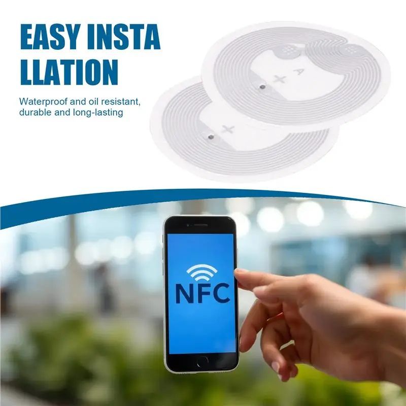●50 Pcs Ntag213 Label Sticker 13.56Mhz ISO14443A NTAG 213 Sticker Universal Lable For ALL Enabled Phone