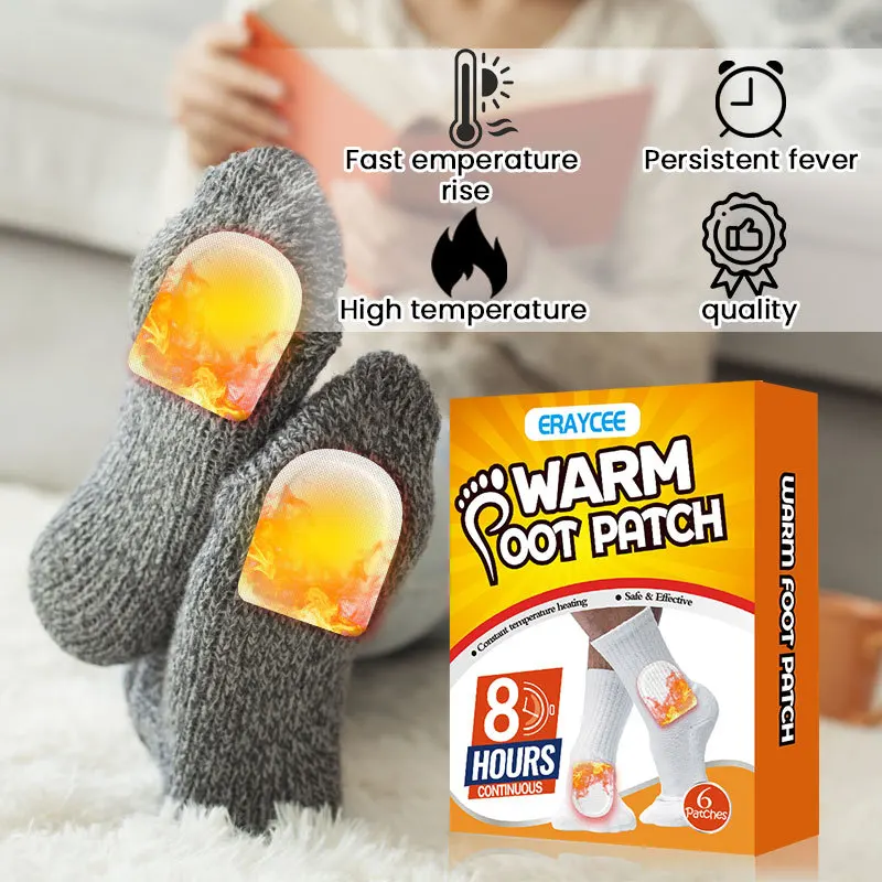 ERAYCEE Warm foot paste, one-time portable heating cold paste winter foot natural paste warm baby warmth