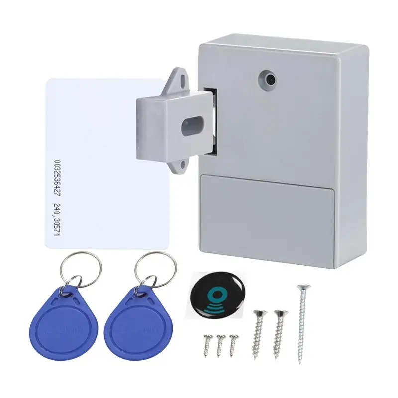 Invisible Cabinet Lock DIY Smart Drawer Lock With Slide Latch Lock Protective Drawer Lock Smart Door Lock For Panels Pantry