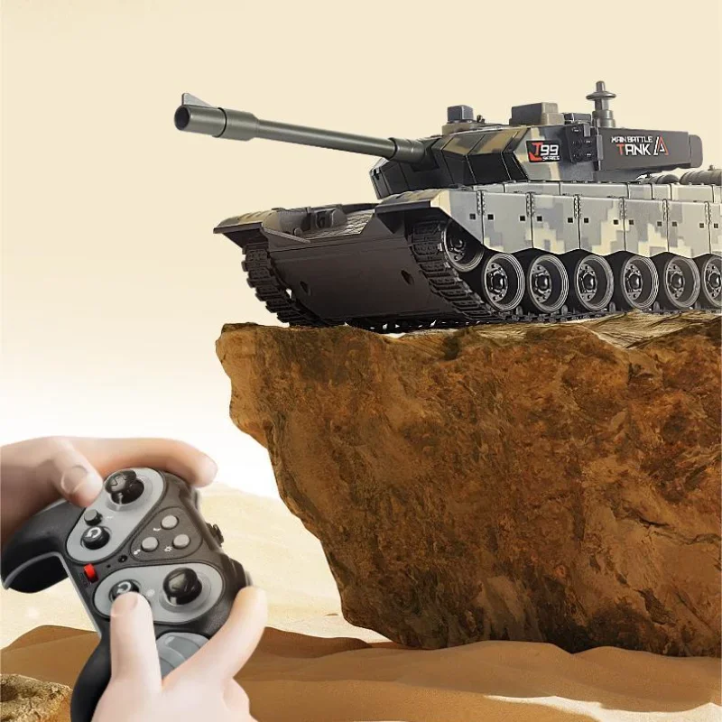2.4G Rc 탱크 원격 제어 탱크 전기 모델 자동차 장갑차 모델 조명 소리 멀티 플레이어 소년 생일 선물