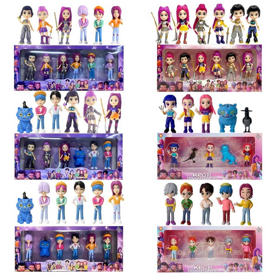 Demon Hunters-figura de Anime Kpop, modelo de juguete, periféricos de juegos de dibujos animados, decoración de escritorio, cole