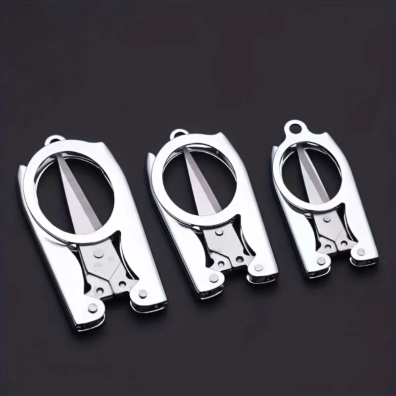 1pc Mini Folding Scissors - Durable Stainless Steel, Razor-Sharp Blades for Home, Office, and Travel