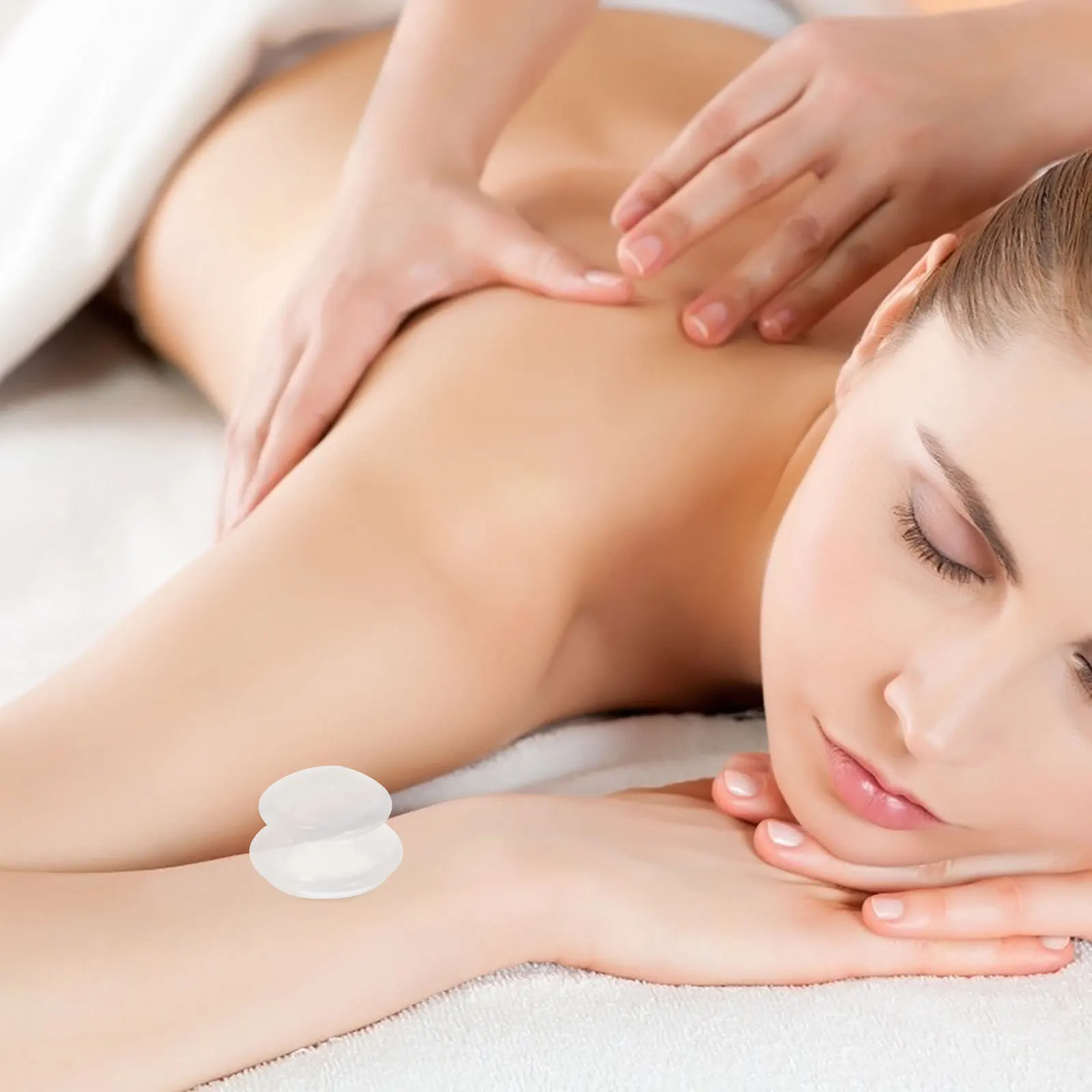 

4Pcs Facial Cupping Set - Transparent Silicone Suction Cups for Face - Vacuum Cupping Massage Device for Skin Firming Guasha