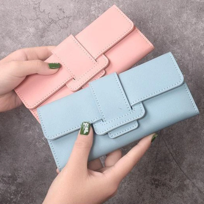 Women Wallets Long Zipper Coin Purses PU Leather Fashion Ladies Multifunctional Clutch Money Bag High Quality Brand Card Holder