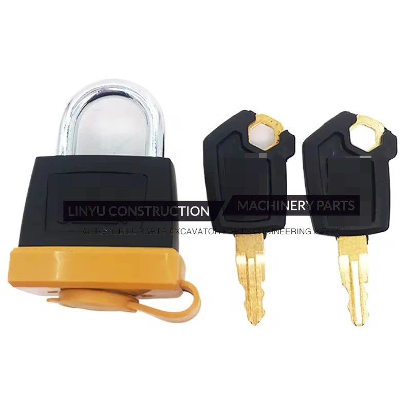 

For Ca E320 E323 E329 E330 E336C D Fuel tank lock excavator lock Head anti-theft padlock Excavator Parts