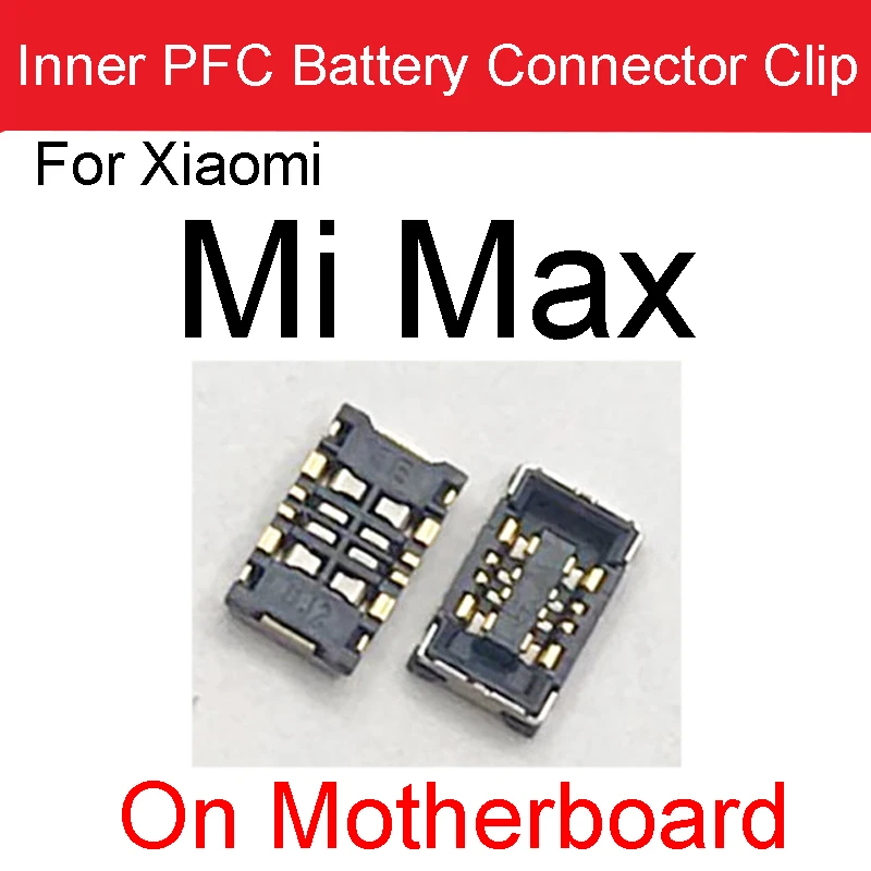 2pcs Battery FPC Connector Clip on MainBoard For Xiaomi Note 2 3 Mix 2S 3 Max 2 3 Mi F1 A1 A2lite For Redmi 6Pro on Motherboard