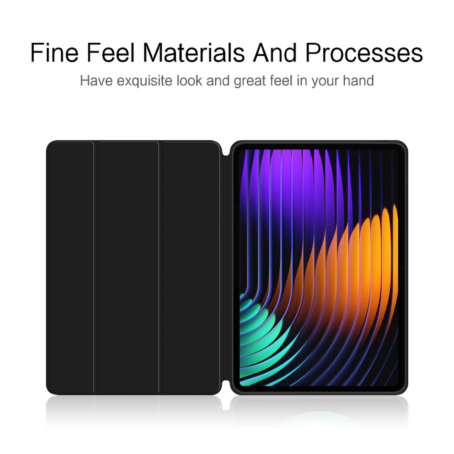Tablet Case For Xiaomi Pad 7 2024 11.2 Inch Smart Tri-Fold PU Leather Stand Cover For Mi Pad 7 Pro 11.2