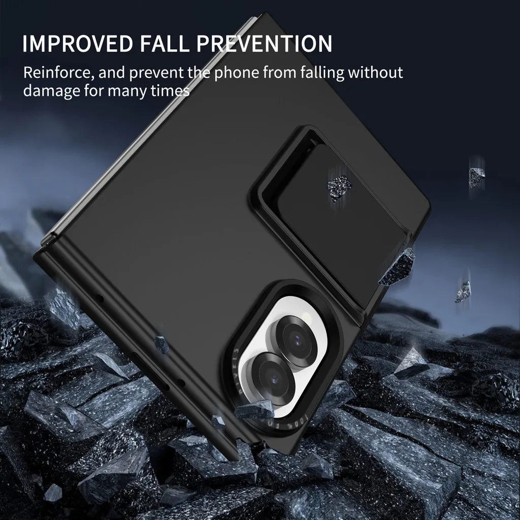 Shockproof Kickstand Case for Samsung Galaxy Z Fold 8/7/6/5/4/3 5G, Ultra-Wide Fit, Protective Holder Cover