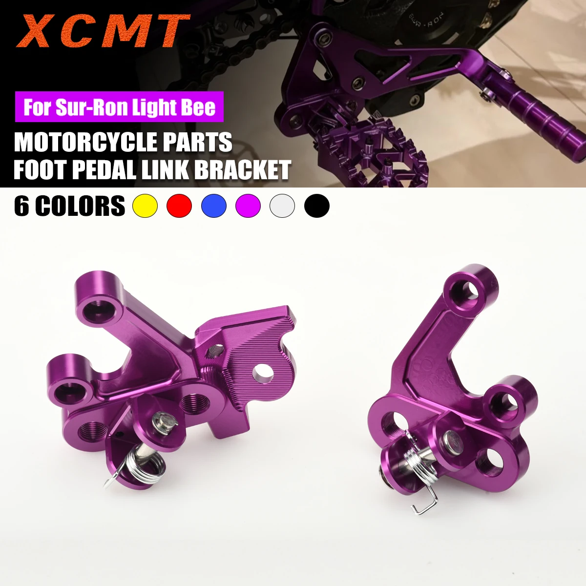 

For Segway X160 X260 CNC Foot Pedal Connection Bracket for Surron Light Bee X S Electric Motorcycle Accessories