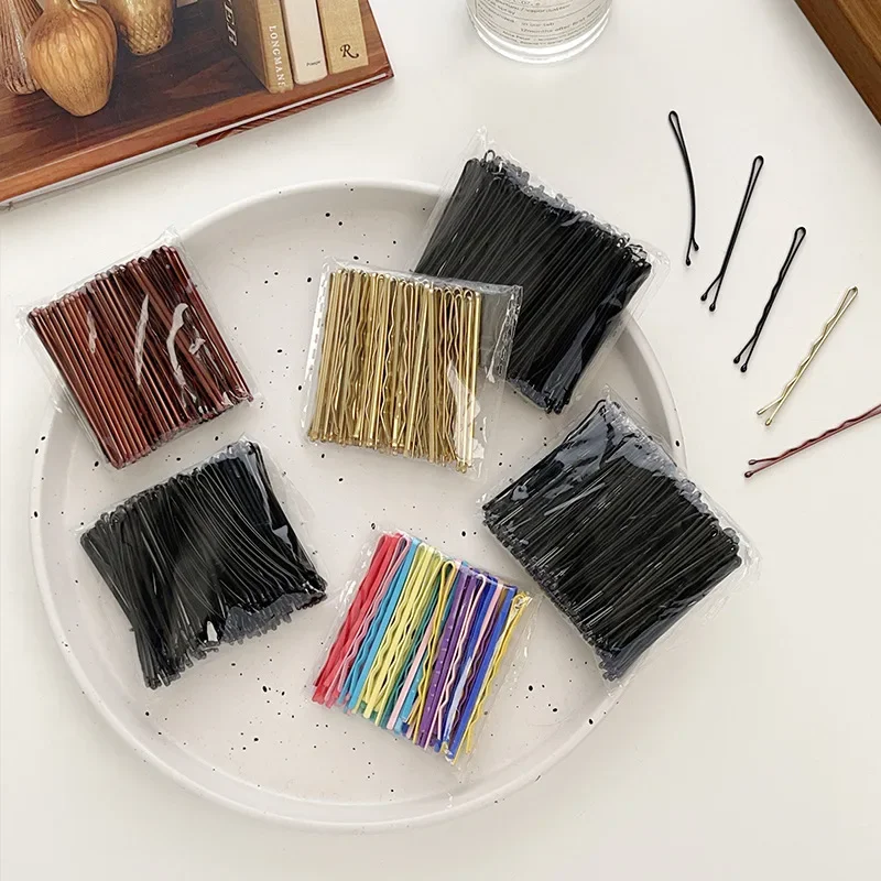 5.5cm Large Hair Pins for Women 50pcs Black Hair Grips for Thick  Long Hair Pins for Hairdressing Makeup Styling