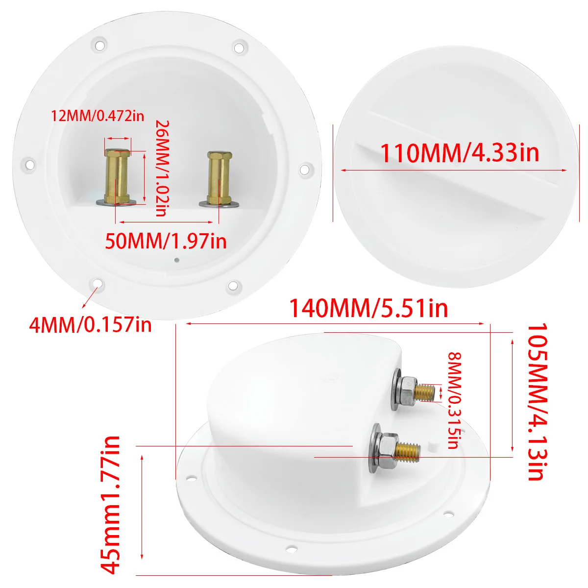Electric Agitation Fishing Waterproof Boat Junction Box Power Supply Base Of Electric Reel For Sea Fishing