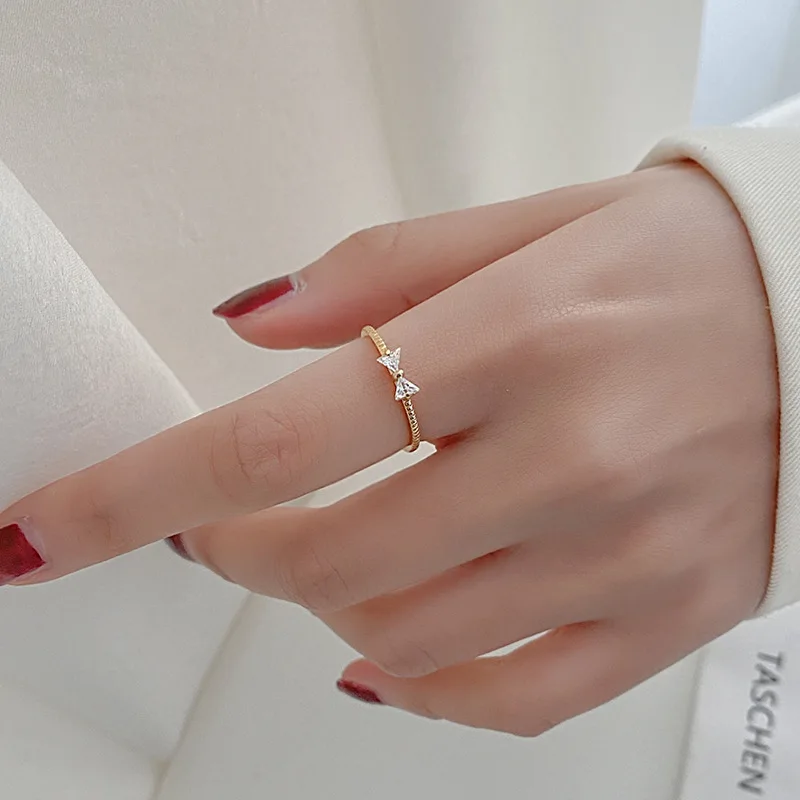 New 925 Sterling Silver Ring 18K Gold Plated 5A Zircon for Women Wedding Luxury Jewelry Engagement Charm Fashion Party Gifts