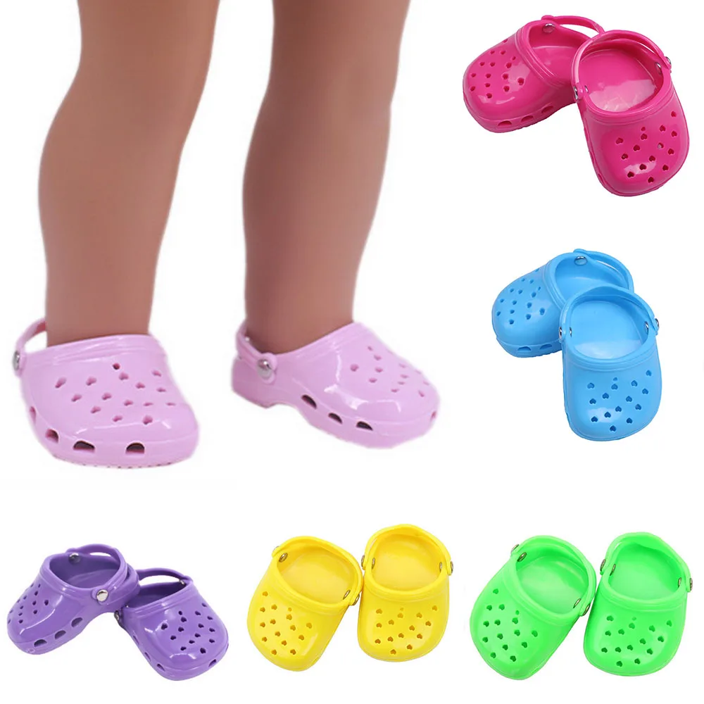 

Summer Beach Doll Sandals Shoes for 43CM American Dolls & 18 Inch Girl Dolls Baby Toys, Doll Slippers, Holiday Gift For Children