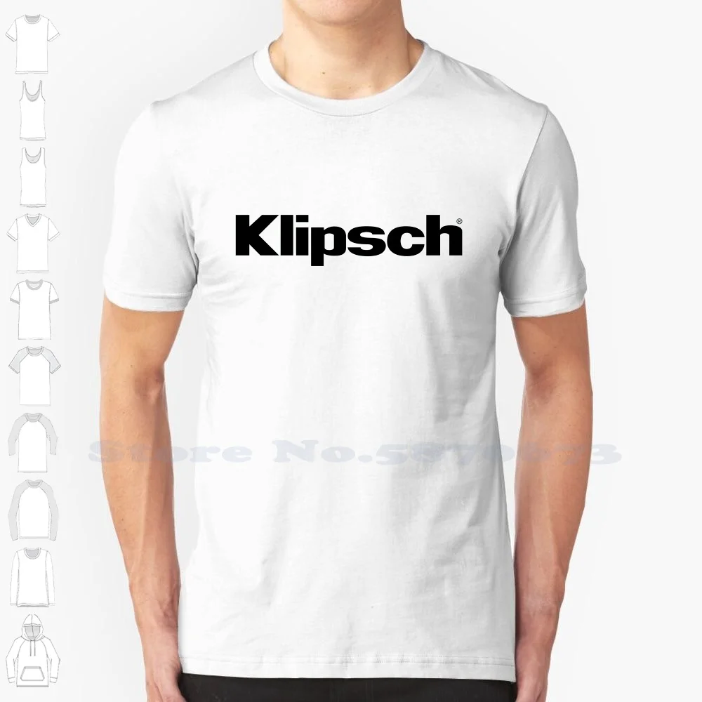 Klipsch Logo Casual T Shirt Top Quality Graphic 100% Cotton Tees