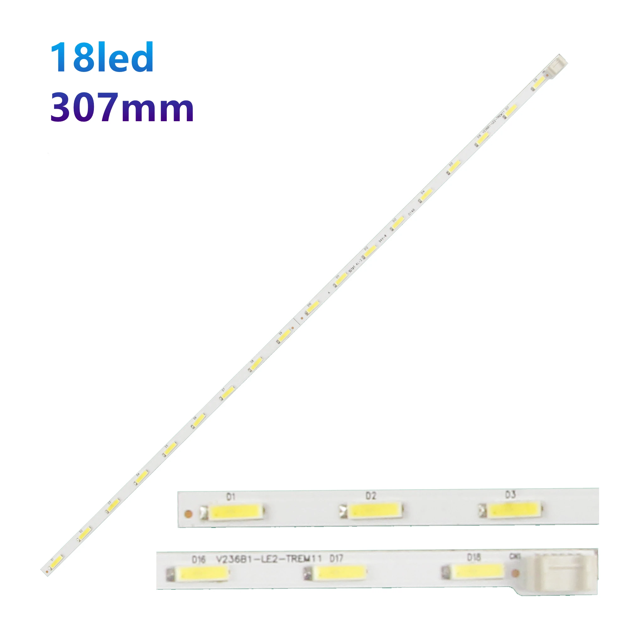 Striscia LED per LG TV 6202b0005S301 24LH451U 24LH450U V236BJ1-LE2 24LB450U 24LB457U 6202B0005S300 V236B1-LE2 UN24H4500