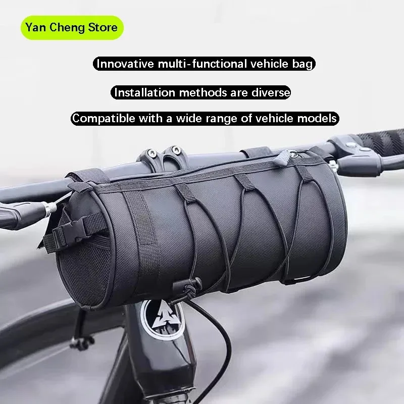 2L Bike Front Bag Large Capacity Storage Waterproof Multifunction Cycling Handlebar Bag Road MTB Bicycle Frame Tube Bag