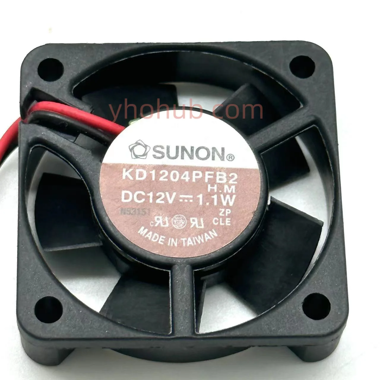 SUNON KD1204PFB2 H DC 12V 1.1W 40X40X10Mm Kipas Pendingin Server