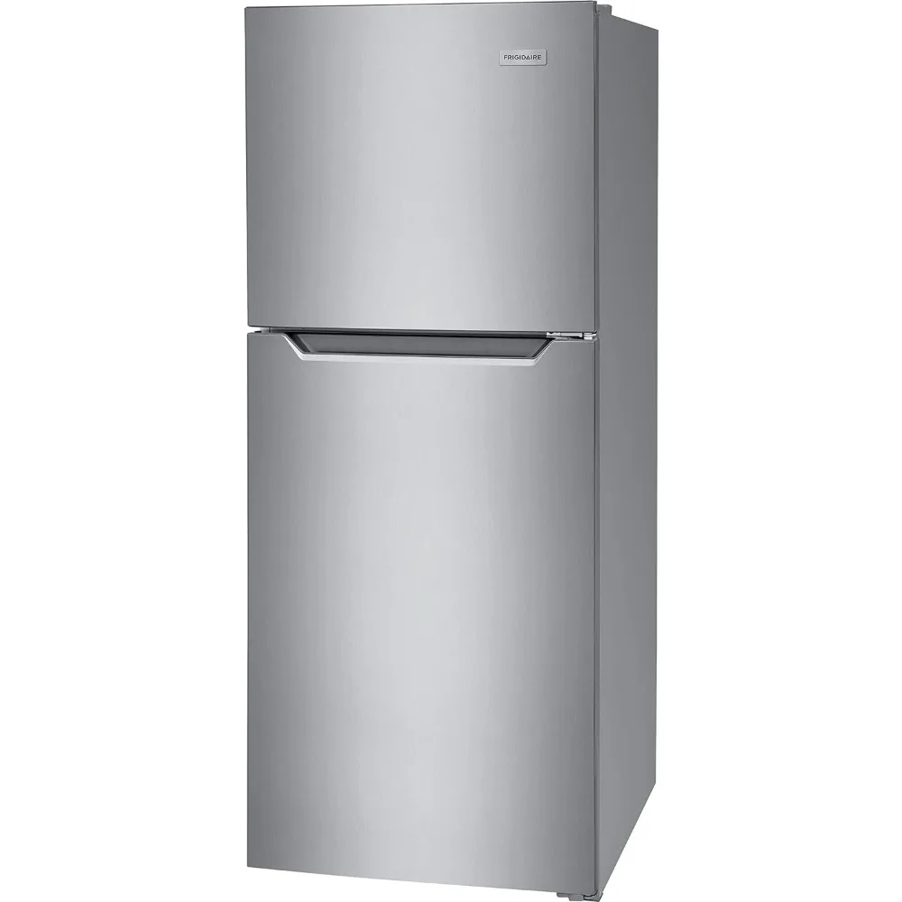 pact ADA Top Freezer Refrigerator in Brushed Steel with Electronic Control Panel, Reversible Door Swin