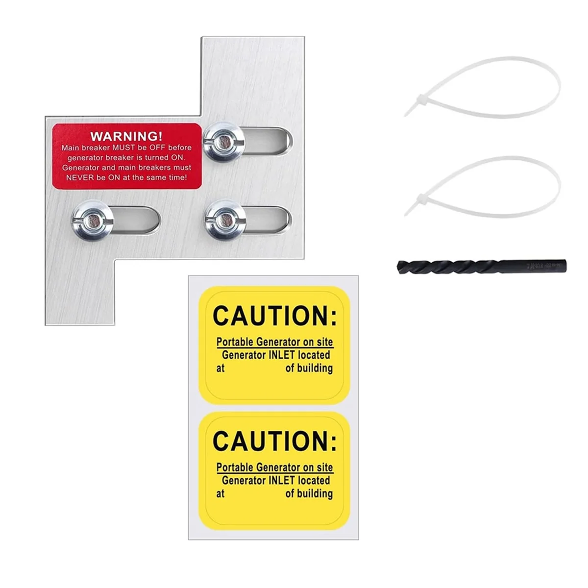 150A 또는 200A 패널용 핫 제너레이터 인터록 키트 메인 및 분기 차단기 사이의 1 1/4인치 간격