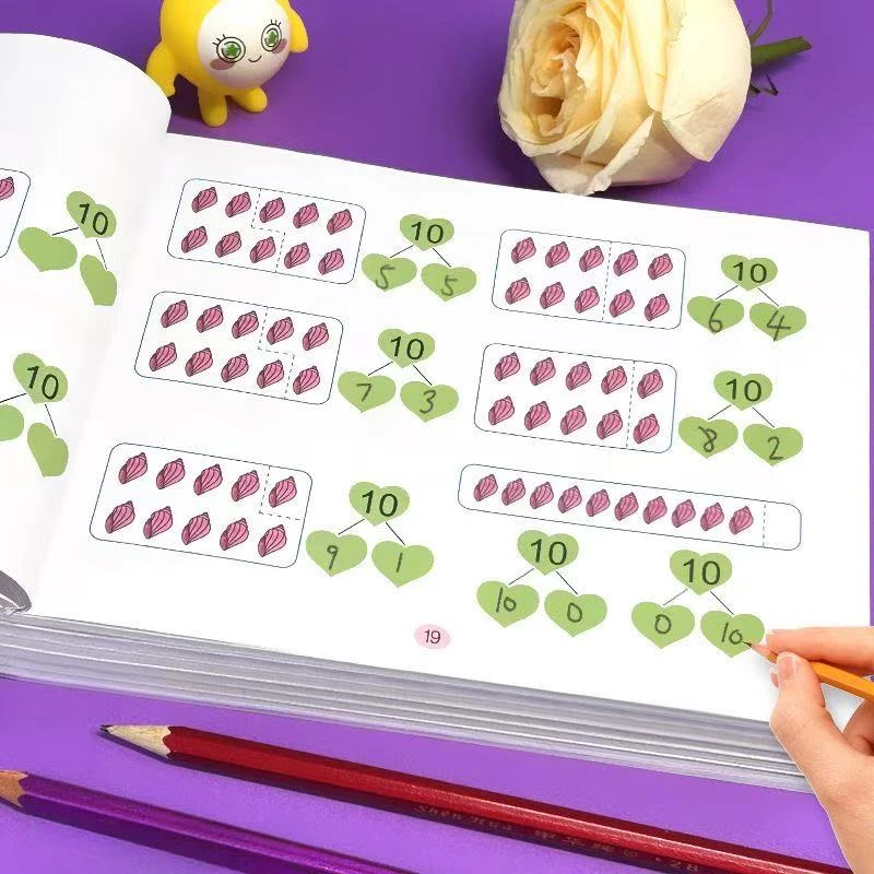 

Handwritten Arithmetic Exercise Books Learning Mathematics Workbook 94 Pages Addition and Subtraction Children's Notebooks