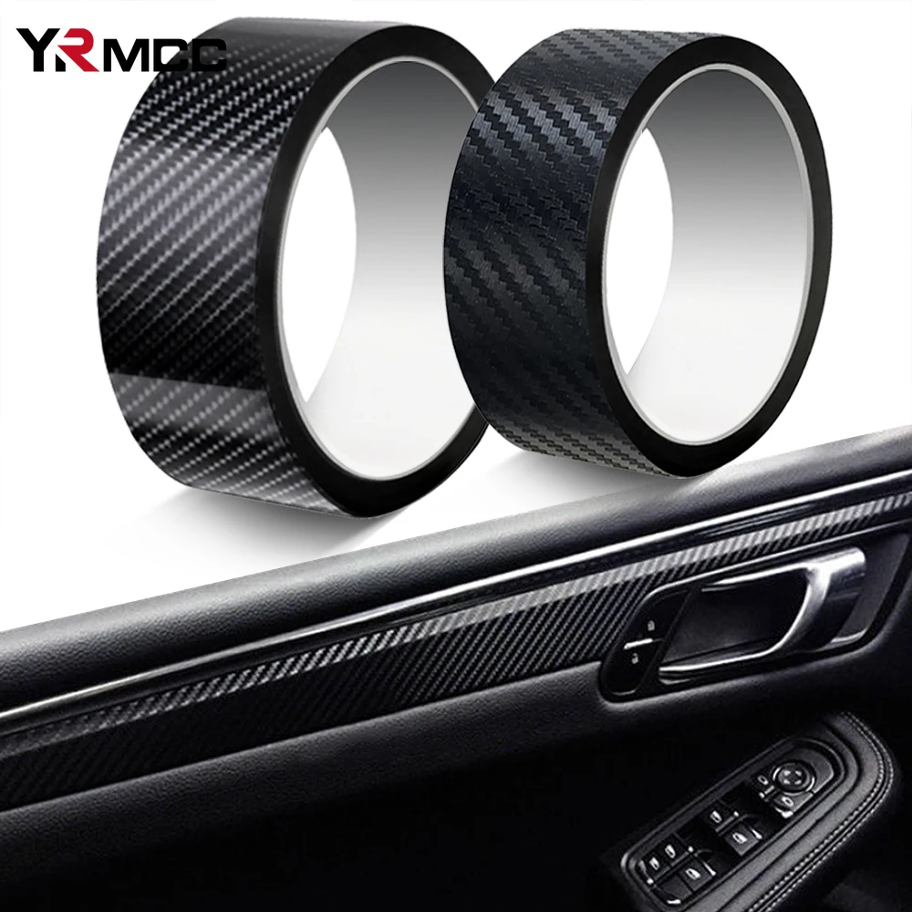 Carbon Fiber Films Glossy Matte Black Car Vinyl Wrap DIY Foil Stickers Console Computer Laptop Skin Motorcycle Car Accessories