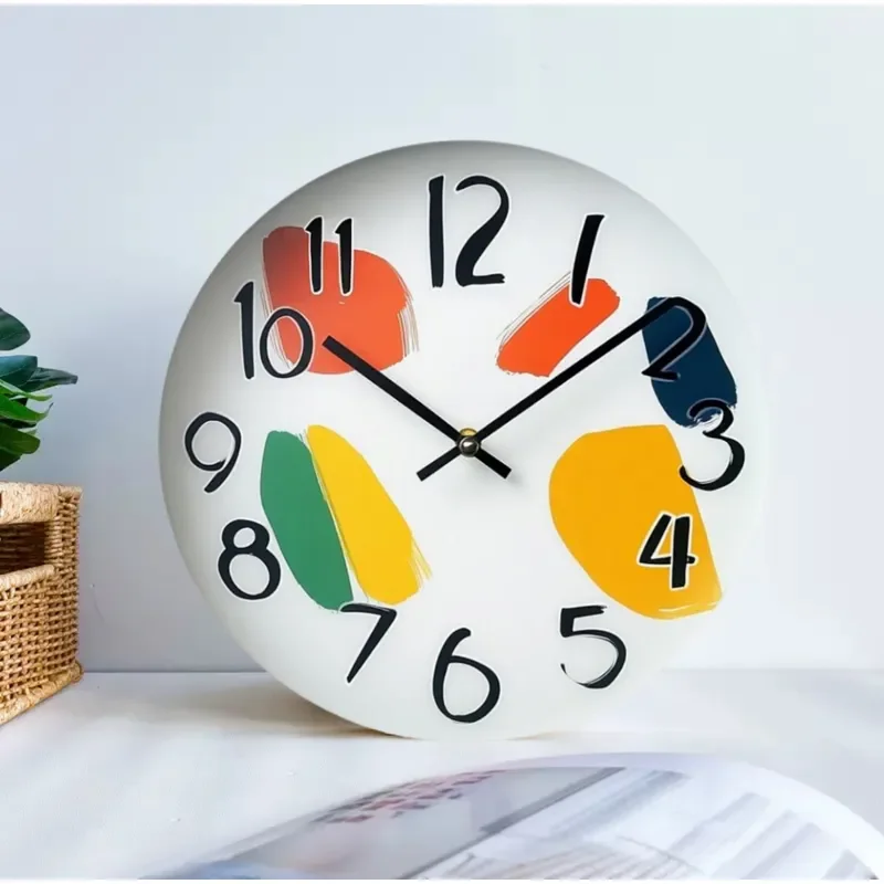 for Modern American Art Retro Home Wall Clock Creative Fashion Light Luxury Living Room Decoration Clock