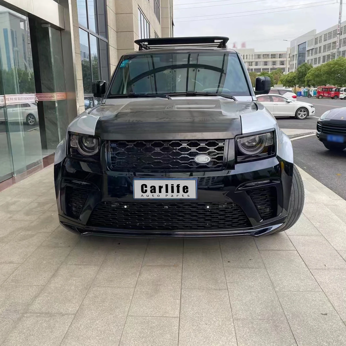 Car accessories For Land Rover Defender 90/110/130 2019+ escalate to SVR body kit with grill bumper .