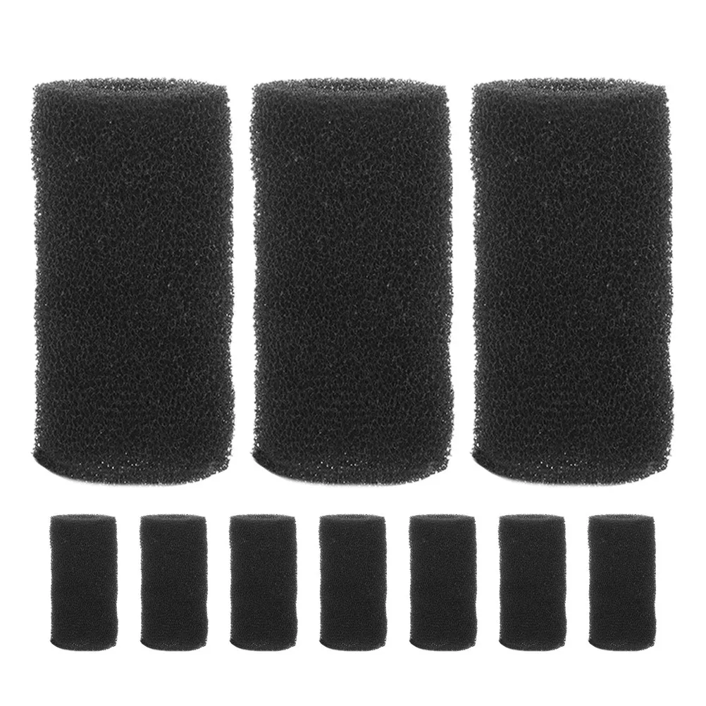 10Pcs Fish Tank Intake Filter Sponge Protection Cover for Aquarium Pond Water Pump Filtering Canister Filters for Aquarium