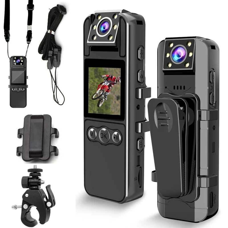 

Ultra HD Pocket Action Camera 180° Rotatable Vlog Wifi Mini Sports Cam Waterproof Case Helmet Bicycle Travel Driver Recorder