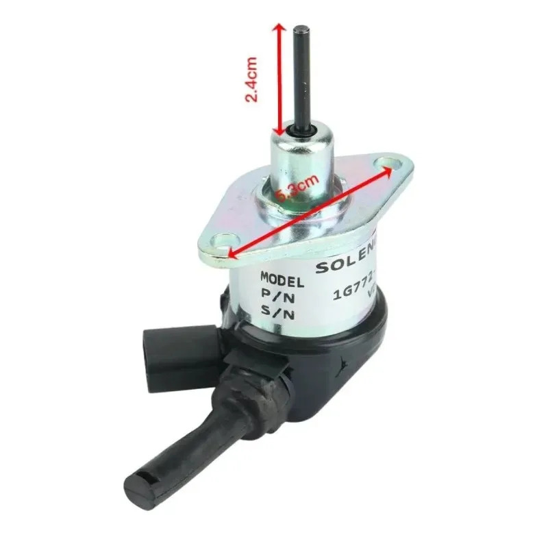 For Kubota V2607 Engine Kill Switch Solenoid Valve 12V for Sany SY60C 60Cpro