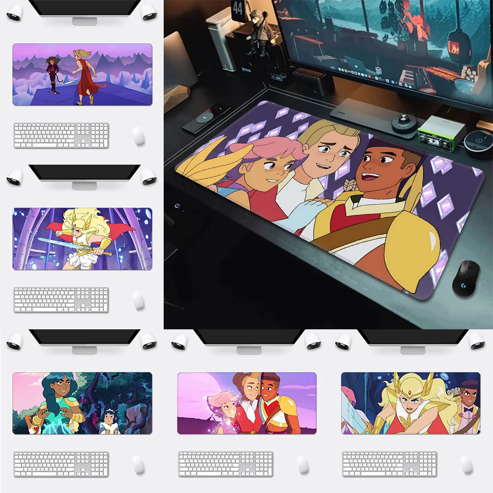 SheRa And The Princesses Of Power Mousepad Printing Computer Gamers Locking Edge Non-slip Mouse Pad XXL90x40cm Keyboard Desk Pad