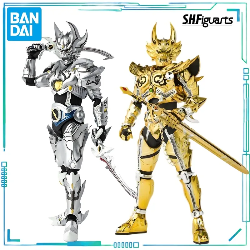 

BANDAI Original S. H. Figuarts Series True Bone Carving Tooth Wolf Series Golden Knight Tooth Wolf，Silver Fang Knight Model