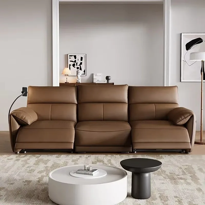 

Armrest Loveseat Electric Sofa Waterproof Design Indoor Relax Lazy Recliner Sofas Luxury 3 Seater Divano Intelligente Furniture