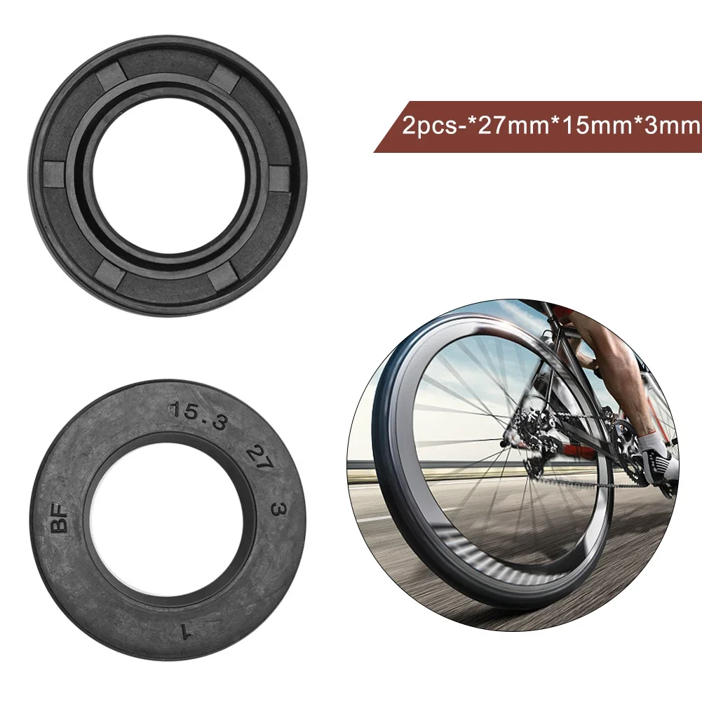 

2pcs E-Bike Oil Seal 2g Assembling Black Components Electric Bicycle For Bafang BBS01 02 Oil Seal Practical Rubber Accessory