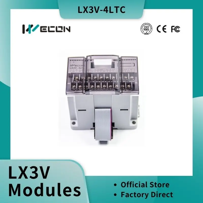 โมดูลอินพุตอุณหภูมิ RTD 4 ช่องสัญญาณ Wecon รุ่น LX3V-4LTC