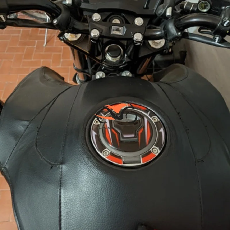 3D carbon brazing oil tank cover sticker For HONDA CB650F CM500 CB650R CBR650R CB500X Fuel tank cap protective sticker image 5
