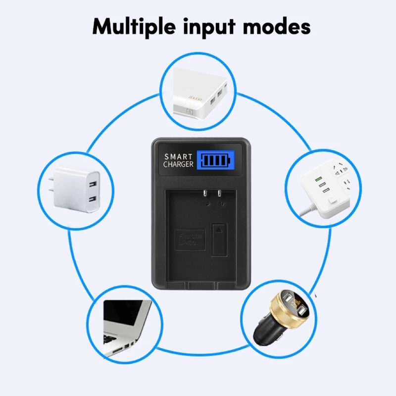 LP-E10 LPE10 E10 LCD USB شاحن بطارية لكاميرات كانون 1100D، 1200D، Rebe دروبشيبينغ